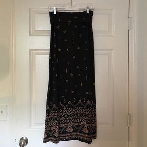 Mossimo Supply Co. black maxi skirt
